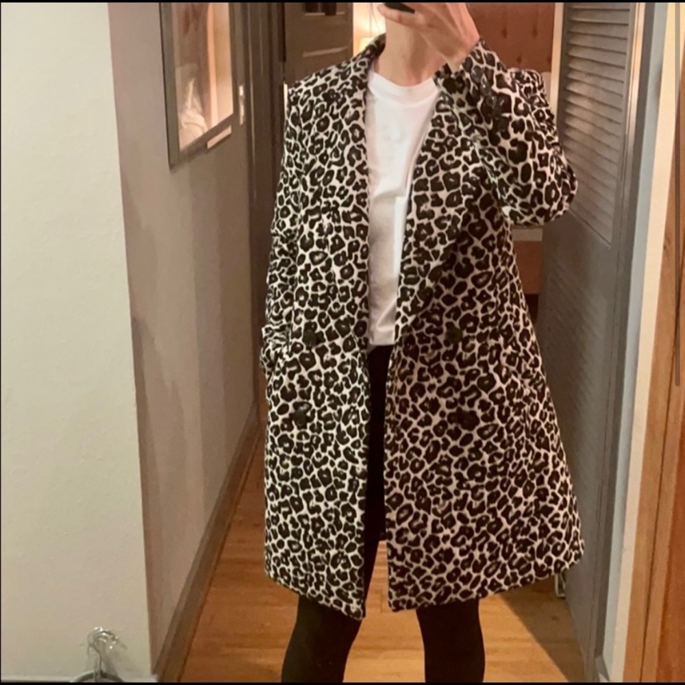 Jacket Anthropology leopard print